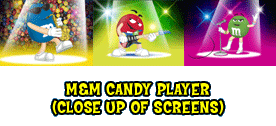 m&m Candy Player Close Up