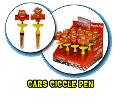 Cars Giggle Head Pens